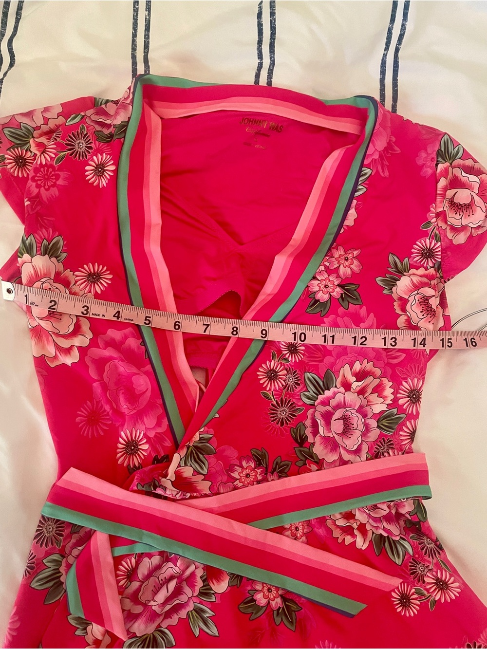 NWT Johnny Was Belrose Wrap Tankini Top. Medium. FUN! - Picture 7 of 7